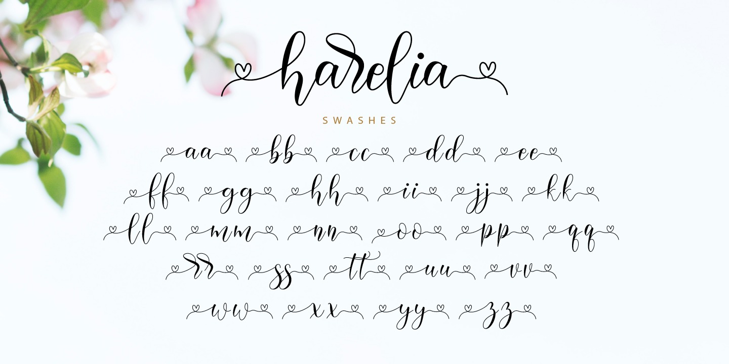 Harelia Regular Font preview